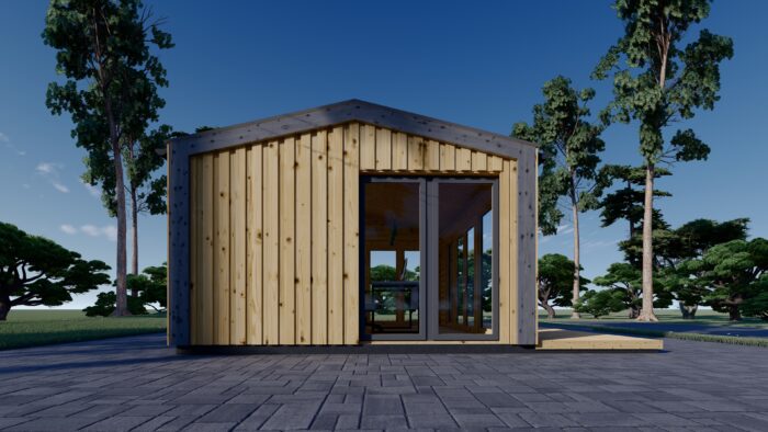 Gartenhaus EMMY (34 mm + Holzverschalung), 5x4 m, 20 m²