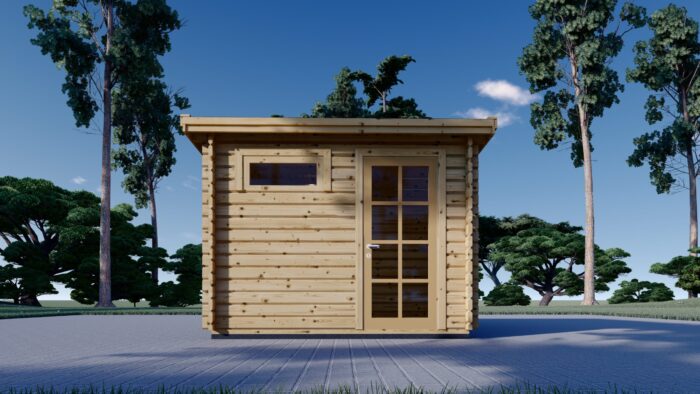 Gartenhaus aus Holz Kit (28mm), 3x2m, 6m² inkl. Fußboden