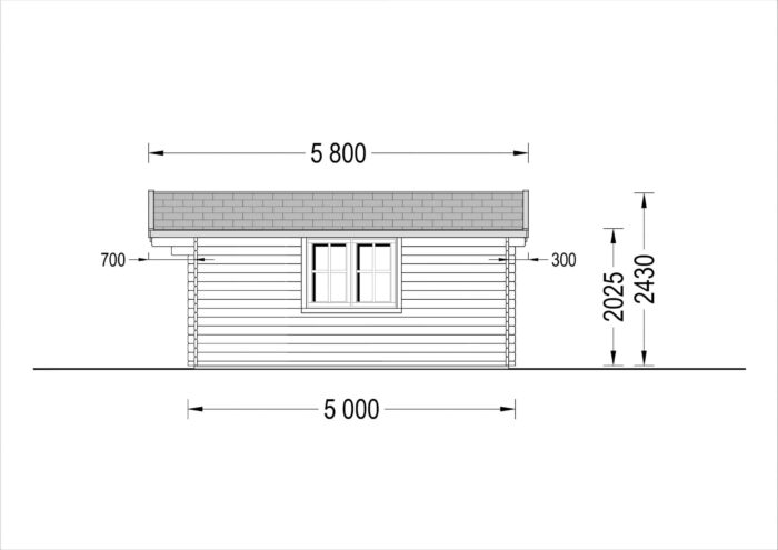Premium Gartenhaus LINZ, 4x5m, 20m²