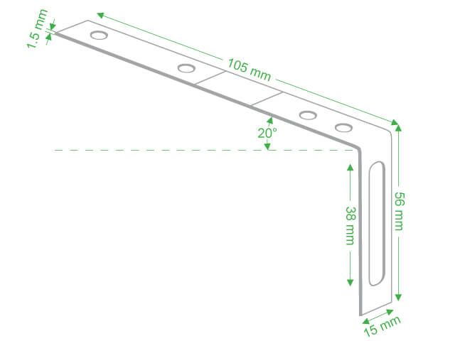 Dachhaken Set für PVC | Satteldach