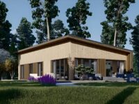 Holzhaus Zürich (66 mm + Holzverschalung), Isoliert 96 m²