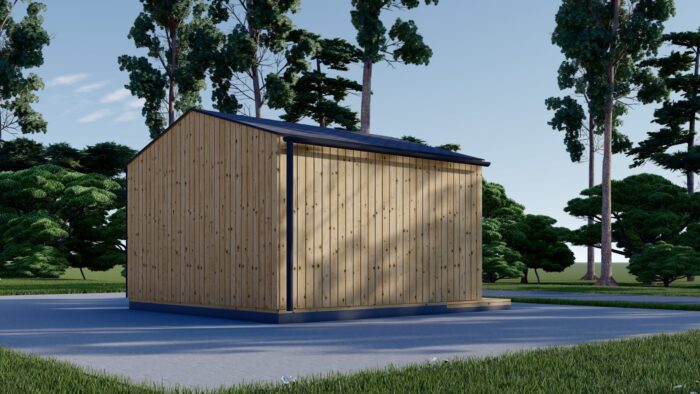 Gartenhaus ELSA (34 mm + Holzverschalung), 4x3m, 12m²