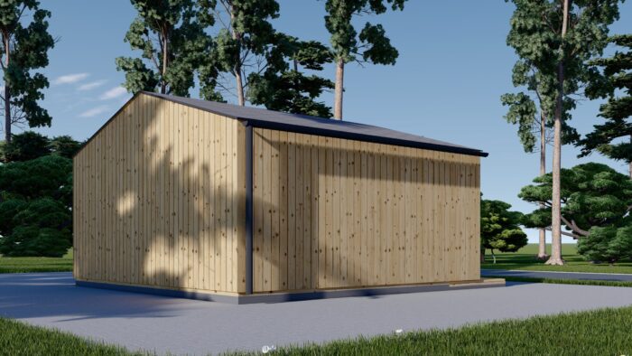 Gartenhaus ELSA (34 mm + Holzverschalung), 5x4m, 20m²