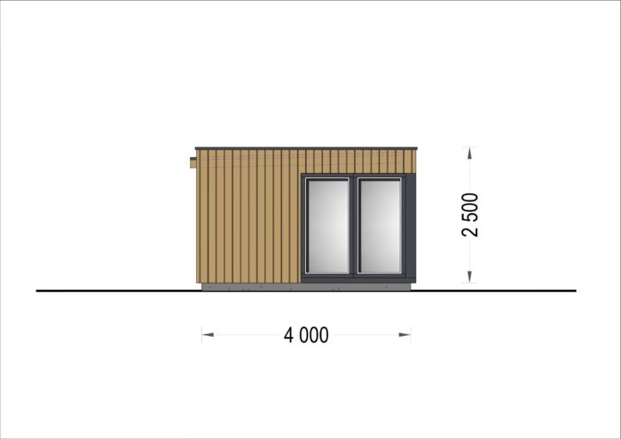 Premium Gartenhaus (Isoliert, SIPS), 6x4 m, 24 m²