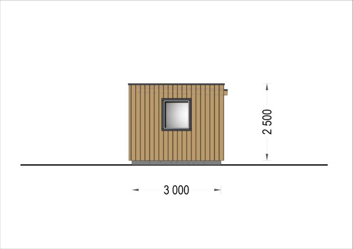 Premium Gartenhaus (Isoliert, SIPS), 6x3 m, 18 m²