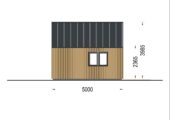 Blockbohlenhaus SUSI (44mm + Holzverschalung), 20m² Isoliert – Bild 7