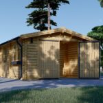 Einzelgarage aus Holz (44 mm), 4x7.5 m, 30 m²