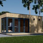 Premium Gartenhaus (34mm + Holzverschalung), 6x4m, 24m² Isoliert