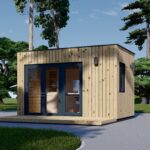 Premium Gartenhaus Tobi (34 mm + Holzverschalung) 4,1x2,4 m,10 m² Isoliert