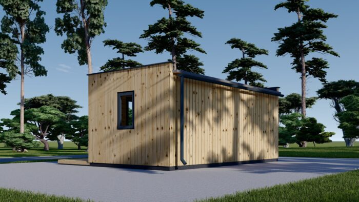 Premium Gartenhaus Tobi (34mm + Holzverschalung), 6x3m, 18m²