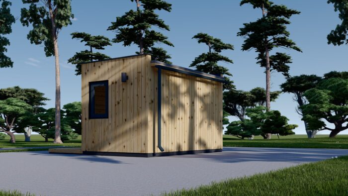 Premium Gartenhaus Tobi (34 mm + Holzverschalung) 10m²