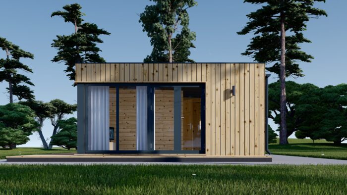 Premium Gartenhaus Tobi (34mm + Holzverschalung), 6x5m, 18m²