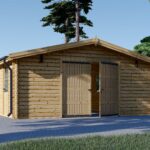 Einzelgarage aus Holz (44mm), 5x6m, 30m² Aktion