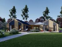 Holzhaus Salzburg (Isoliert, 66mm + Holzverschalung), 139m²