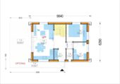 Holzhaus AUSTRIA ( 66mm + Holzverschalung, Isoliert), 81m² – Bild 6