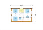 Holzhaus AUSTRIA ( 66mm + Holzverschalung, Isoliert), 81m² – Bild 7