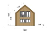 Holzhaus AUSTRIA ( 66mm + Holzverschalung, Isoliert), 81m² – Bild 8