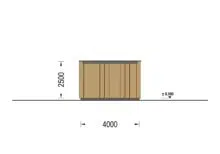 Holzgarage mit Flachdach mit 34mm + Holzverschalung, 4x6m, 24m² – Bild 12