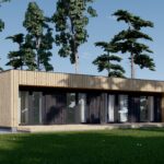 Holzhaus KULM 2 (66 mm + Holzverschalung) 63 m² Isoliert