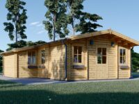 Blockbohlenhaus Daniela (44 + 44mm) 43m²