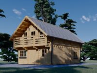 Blockbohlenhaus LISA (66mm) 108m²