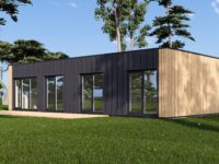 Holzhaus BERTA 2 (44 mm + Holzverschalung), 60 m² Isoliert