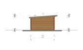 Gartenhaus aus Holz EBENSEE, 44mm 5x4 m, 20 m² Sonderanfertigung – Bild 6