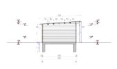 Gartenhaus aus Holz EBENSEE, 44mm 5x4 m, 20 m² Sonderanfertigung – Bild 3