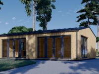 Premium Blockbohlenhaus MARTIN Modern 48 m²