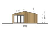 Premium Blockbohlenhaus MARTIN Modern 48 m² Isoliert – Bild 11
