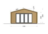 Gartenhaus ELSA (34 mm + Holzverschalung), 5x5m, 25m² – Bild 11