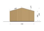 Gartenhaus ELSA (34 mm + Holzverschalung), 5x5m, 25m² – Bild 13