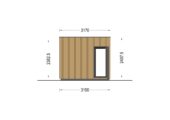 Gartenhaus PREMIUM mit Terrasse 5x3 m, 15 m² + 9 m² – Bild 10