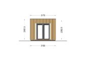 Gartenhaus PREMIUM mit Terrasse 5x3 m, 15 m² + 9 m² – Bild 7