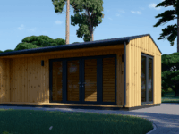 Gartenhaus TAURUS (34 mm + Holzverschalung), 7x4 m, 28 m²