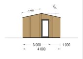 Gartenhaus TAURUS (34 mm + Holzverschalung), 7x4 m, 28 m² Isoliert – Bild 7