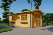 Gartenhaus STRAUBING, 3x6m, 18m²