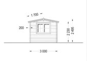Gartenhaus OSKAR, 6x3 m, 18 m² – Bild 8