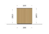 Premium Gartenhaus Tobi (34 mm + Holzverschalung) 4,1x2,4 m,10 m² Estra Isoliert – Bild 9