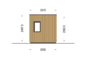 Premium Gartenhaus Tobi (34 mm + Holzverschalung) 4,1x2,4 m,10 m² Estra Isoliert – Bild 11