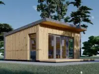 Gartenhaus EMIL (34mm + Holzverschalung ), 5x5m, 25m²