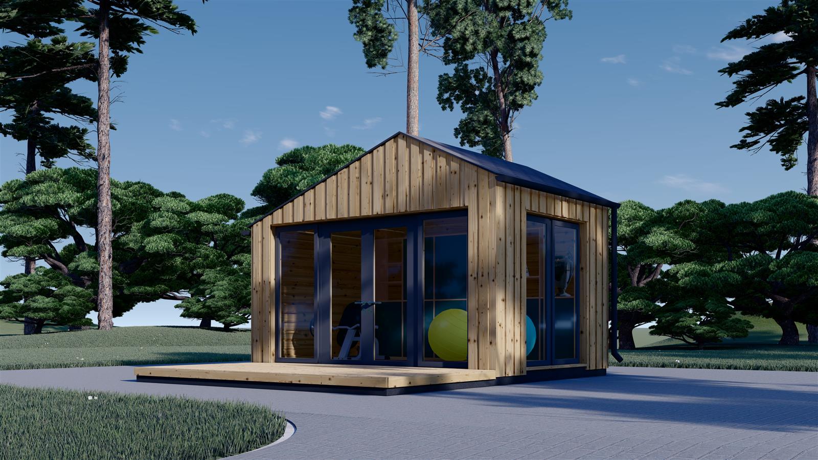 b2b_tonia_4x3_1_4231_1600x899.jpg Gartenhaus ANTONIA (34 mm + Holzverschalung), 4×3 m, 12 m² – Isoliert – Bild 1