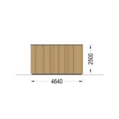 Holzhaus Tobi (34mm + Holzverschalung), 10.5x4.5m, 47m² – Bild 11
