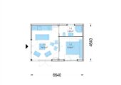 Premium Gartenhaus (34–44 mm + Holzverschalung), 6,5×4,5 m – 30 m² – Bild 6