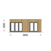 Gartenhaus PREMIUM (34mm + Holzverschalung), 6.5x4.5m, 30m² Extra Isoliert – Bild 10