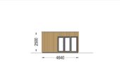 Premium Gartenhaus (34–44 mm + Holzverschalung), 6,5×4,5 m – 30 m² – Bild 10