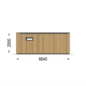 Gartenhaus PREMIUM (34mm + Holzverschalung), 6.5x4.5m, 30m² Extra Isoliert – Bild 8