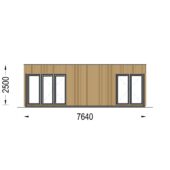 Gartenhaus PREMIUM (34mm + Holzverschalung), 7.5x4m, 30m² Extra Isoliert – Bild 7