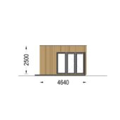 Gartenhaus PREMIUM (34mm + Holzverschalung), 7.5x4m, 30m² Extra Isoliert – Bild 8