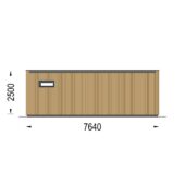Gartenhaus PREMIUM (34mm + Holzverschalung), 7.5x4m, 30m² Extra Isoliert – Bild 9